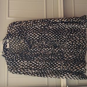 Liz Claiborne xl polka dot shirt